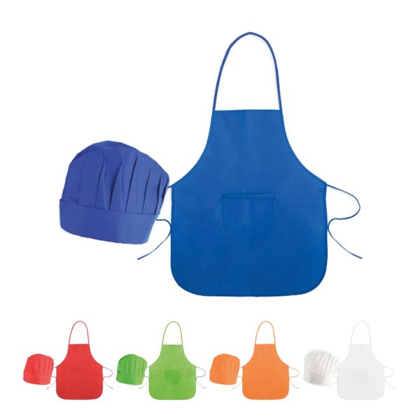 SET DELANTAL Y GORRO - 100 UDS