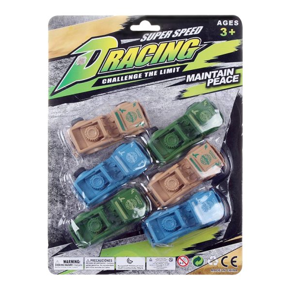 Blister 6 Coches Jeep de Juguete - Caja de 72 uds.